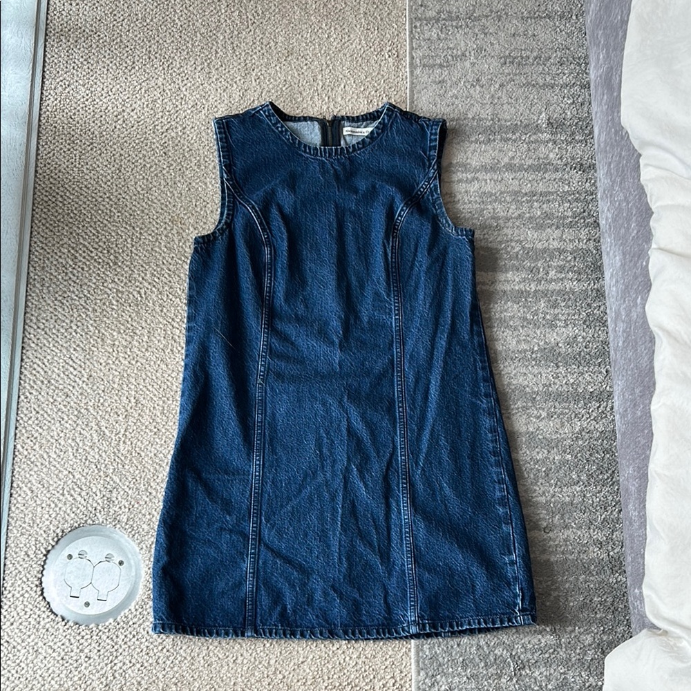 Sleeveless Denim medium wash Dress